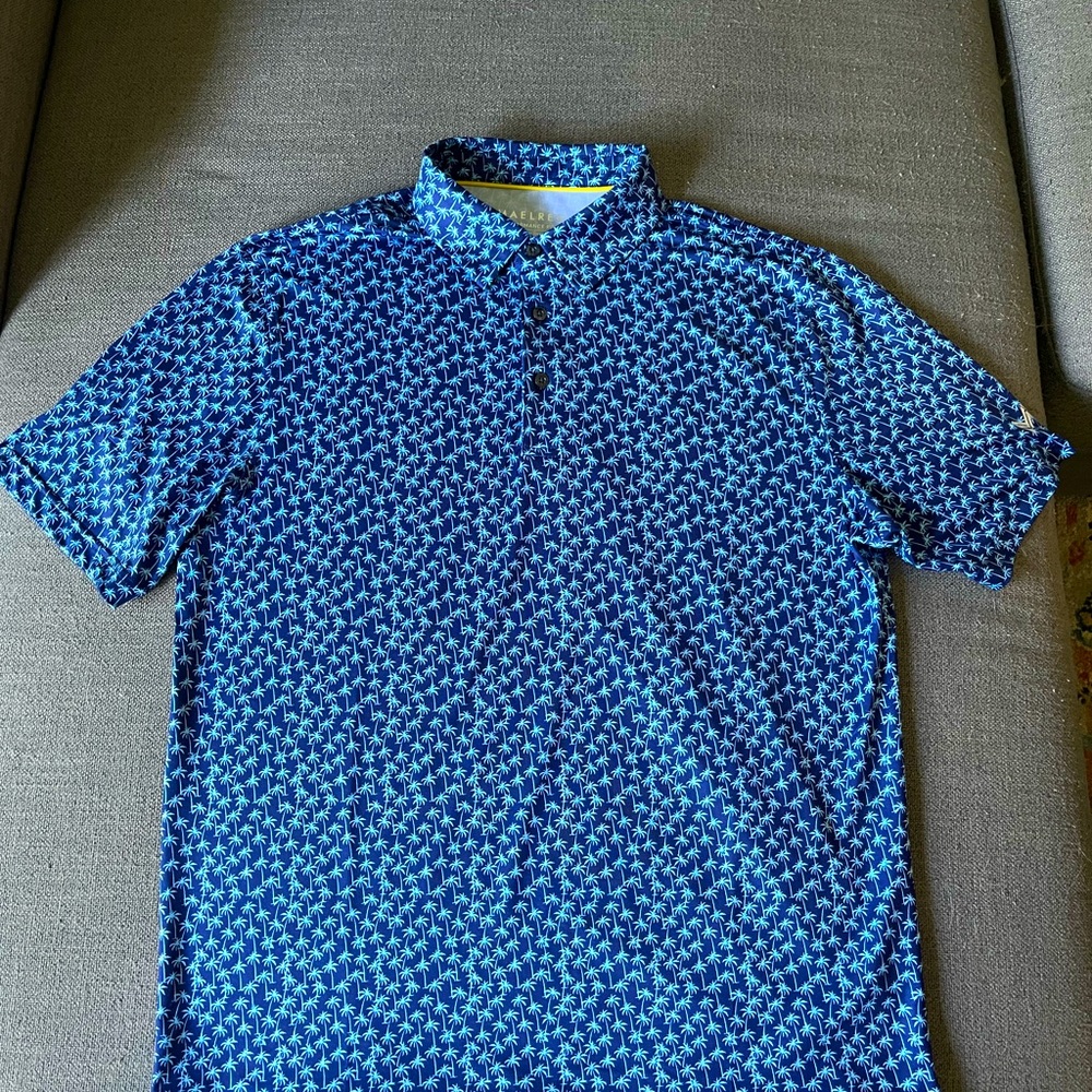 Maelreg performance polo - palm trees - Medium